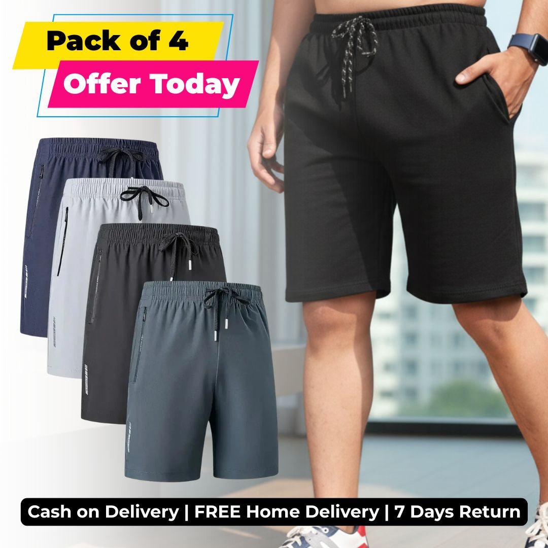 Pack of 4 Offer Today 😍 Premium-Quality Casual Shorts For Men | BEST FOR SUMMERS
